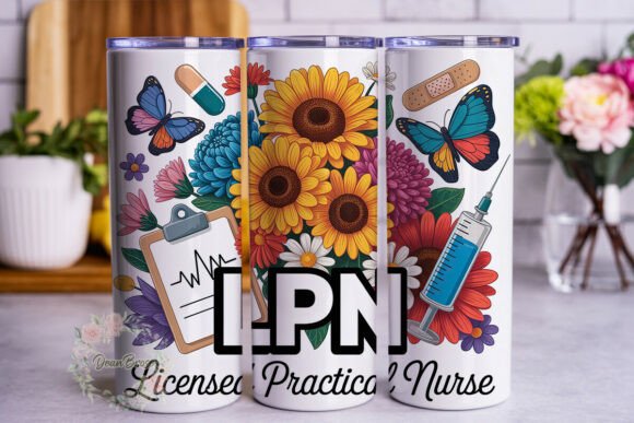 Floral Nurse Appreciation 20oz Tumbler
