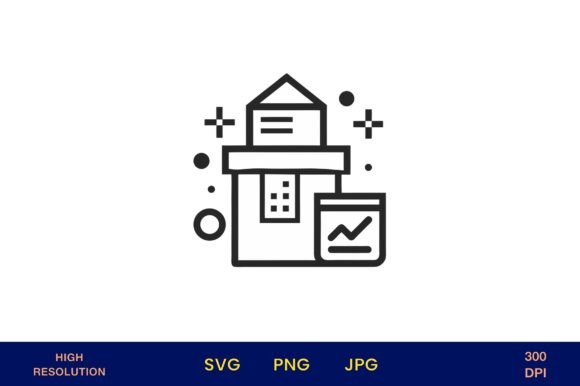 House with Medical Symbols Vector Icon
