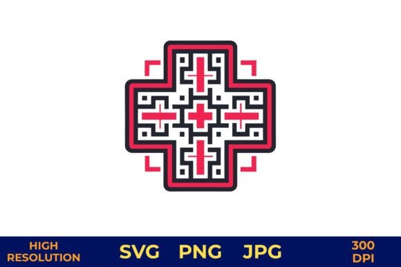 Medical Cross QR Code Vector Design