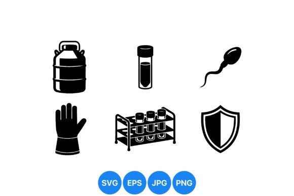 Medical Laboratory Equipment Icons
