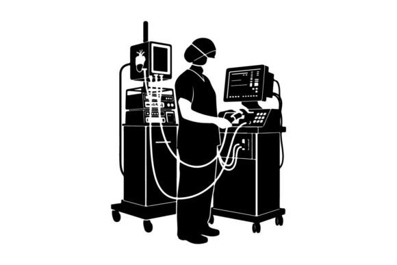 Medical Technician Operating Dialysis Ma