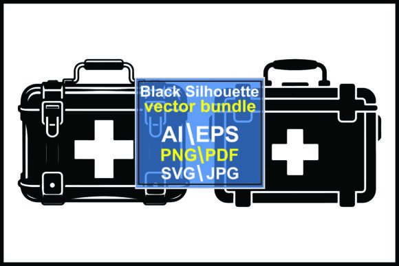 Silhouettes Medical Kit Cross Symbol Bot